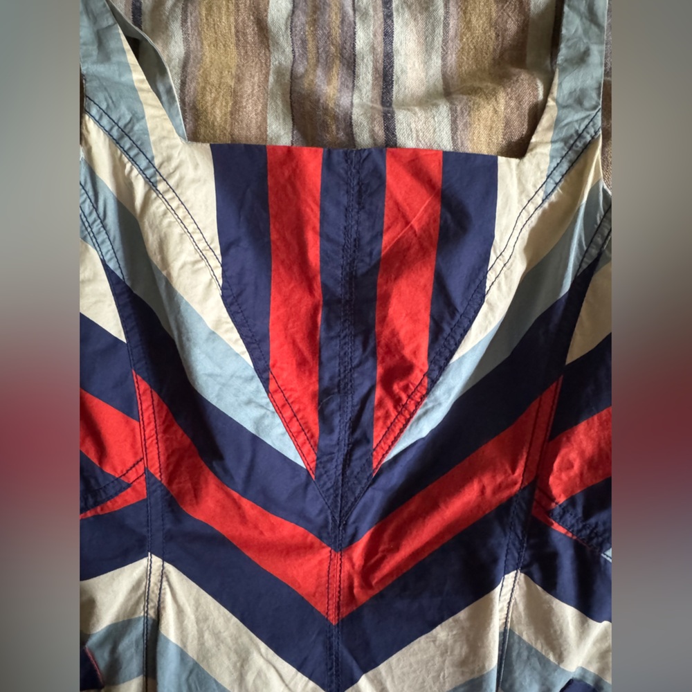 Rare Vintage Anthropologie Maeve Chevron Dress, EUC, 10 - Picture 3 of 9